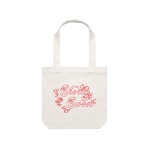 sabrina carpenter short n sweet creme tote